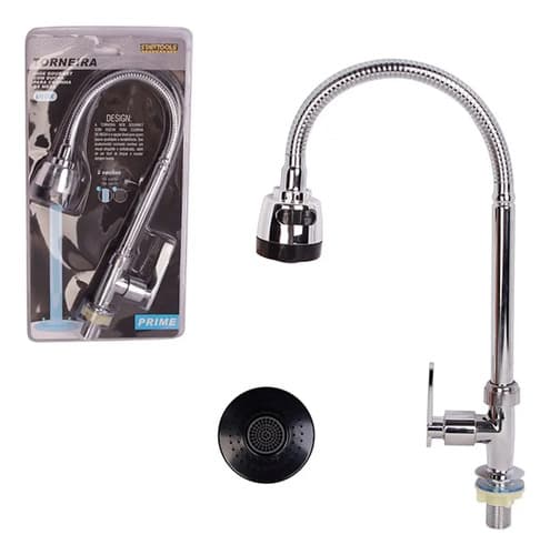 Torneira Startools Gourmet Com Ducha - Prata Prateado Inox